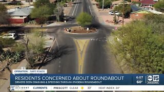 Surveillance cameras capture dangerous behavior at Phoenix neighborhood roundabout