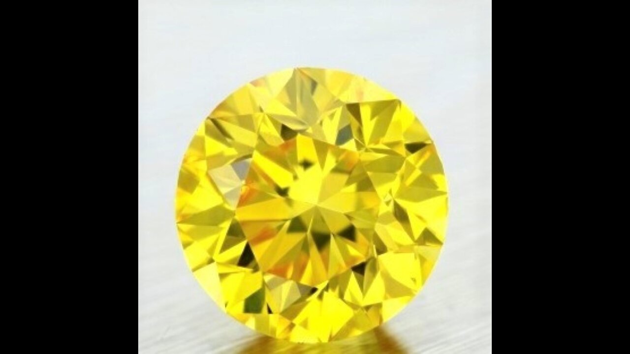 Yellow Diamond Round Cut 2mm Micro Sized