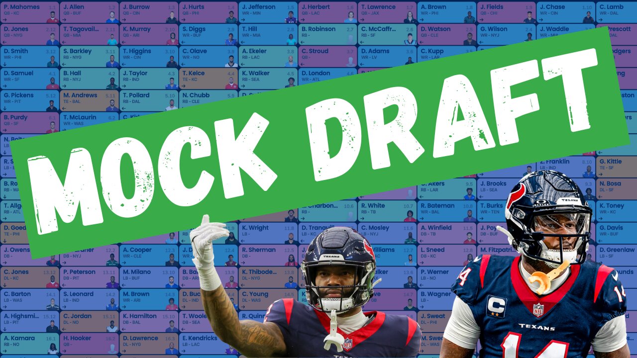 LIVE Fantasy Football Mock Draft