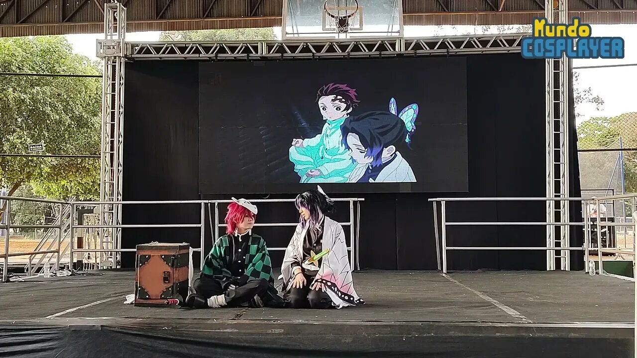 Apresentação Cosplay de Tanjiro e Shinobu de Demon Slayer no 23º Ribeirão Preto Anime Fest (2022)