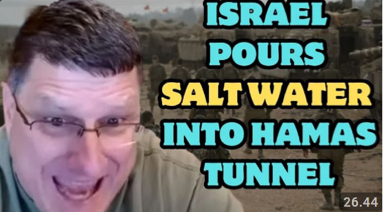 Scott Ritter: Israel poured salt water into Ham*s tunnels, they lost faster w this stupid strategy