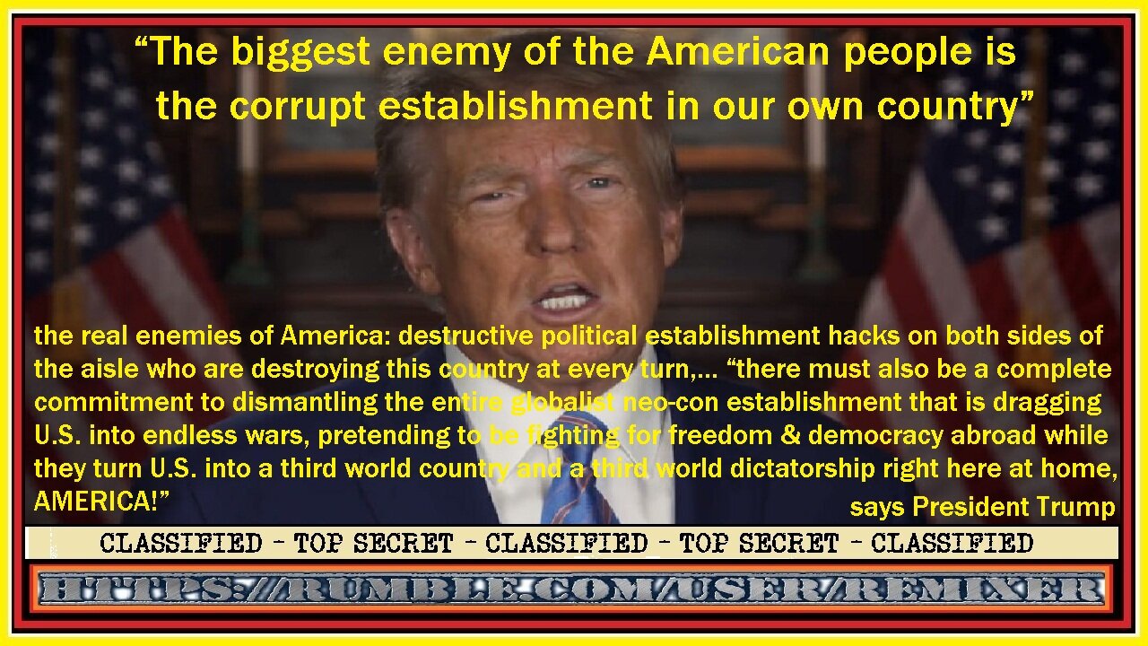 President Trump says,...