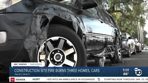 Pacific Beach fire: Three houses burned, several cars melted, church damaged