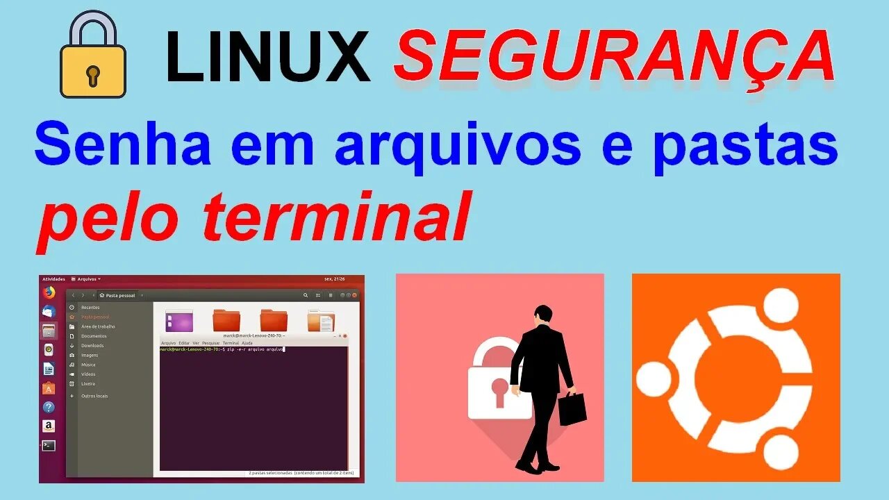 Como colocar senha pelo terminal em arquivos e pastas no Linux | Fetha Tutoriais