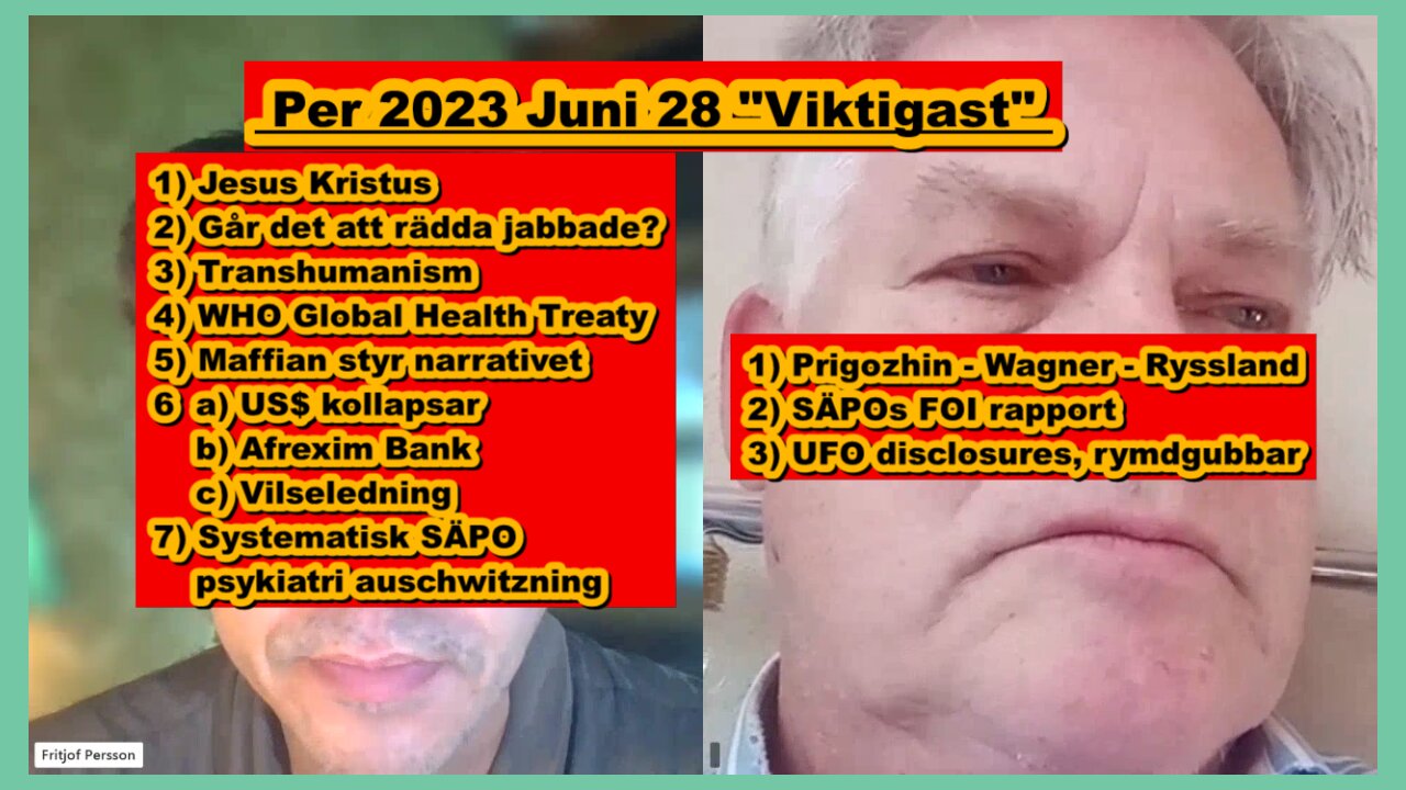 Henning, Fritjof: Viktigast per 2023 Juni 28