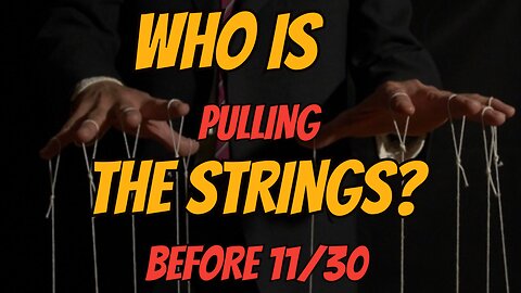 Who Is Pulling The Strings? Prophetic Warning