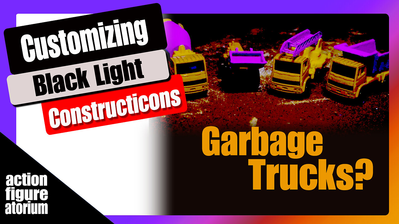 Design Build Paint | Customizing Black Light CONSTRUCTICONS out of Maisto 1/64 trucks