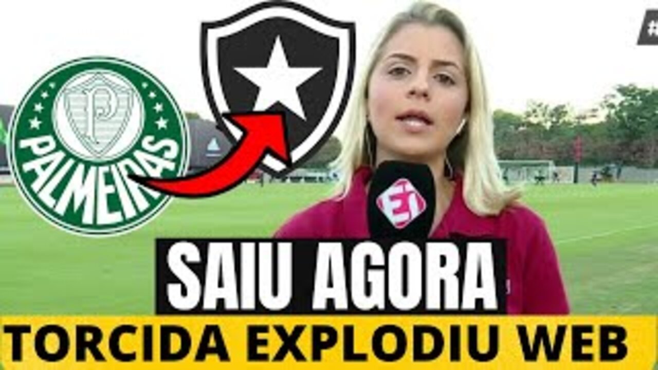 SAIU AGORA! TORCIDA VAI A LOUCURA! ACABOU DE CONFIRMAR! NOTÍCIAS DO PALMEIRAS