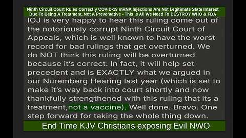 Court Rules mRNA Jabs are NOT Legal Jabs, Unconstitutional!