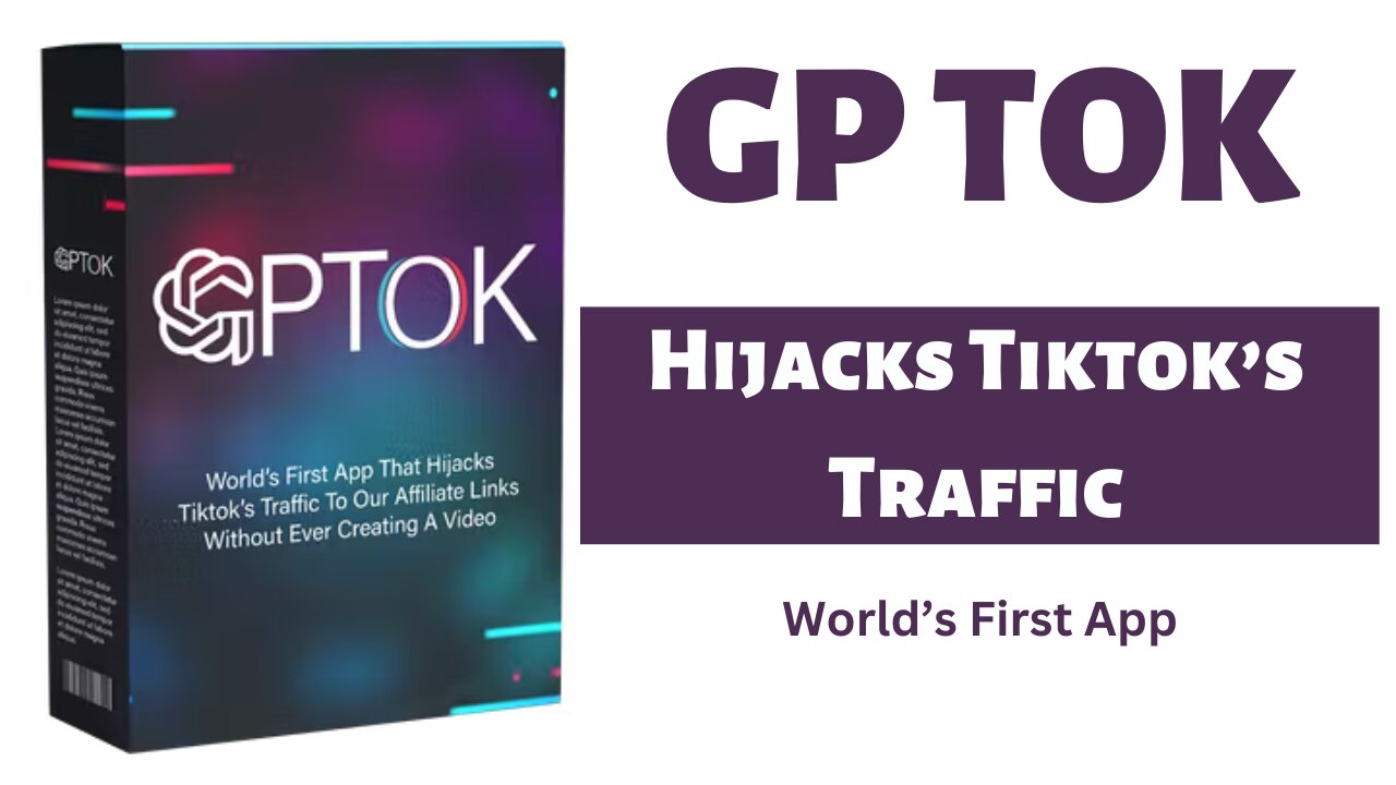 GPTOK-Review,That Steals Traffic From TikTok to Your Affiliate Links Without Ever Producing A Video.