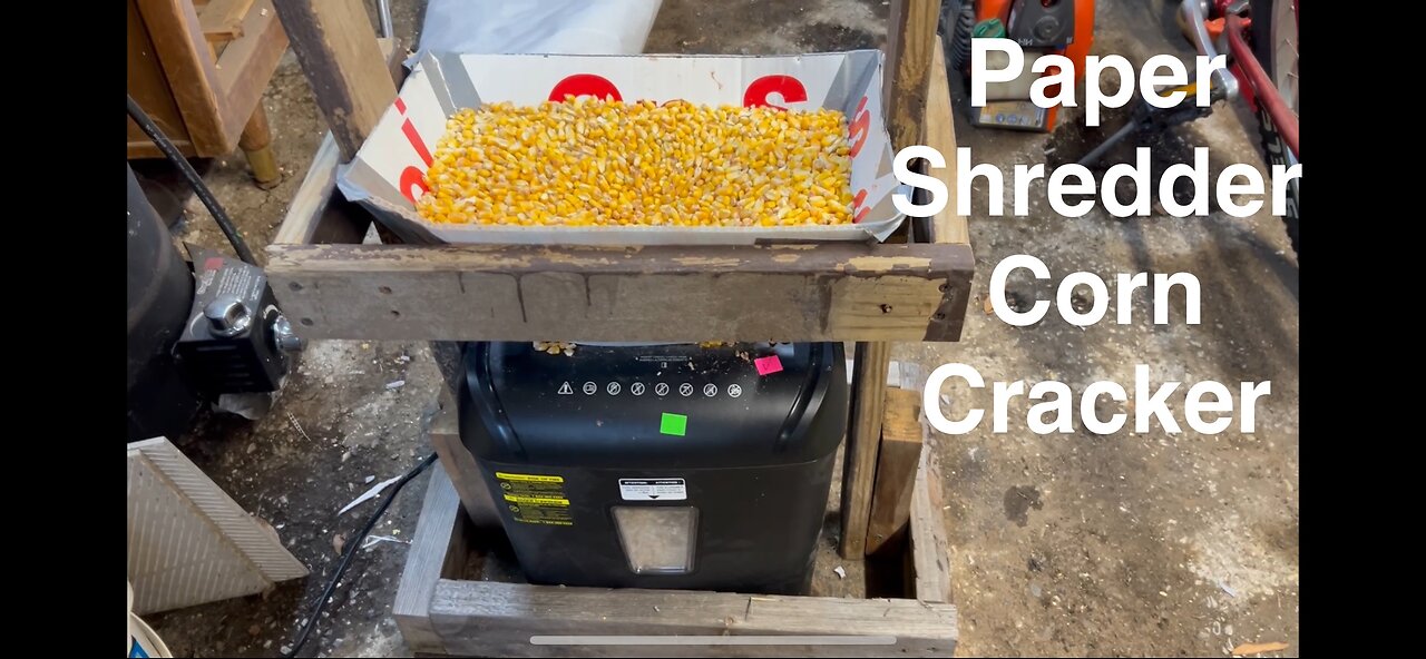 Homemade Corn Cracker Made From Paper Shredder