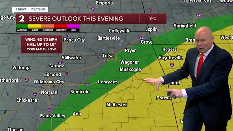 Sunny day ahead; Storms possible this evening