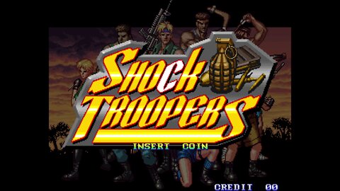 Shock Troopers Arcade Game, Saurus 1997, longplay