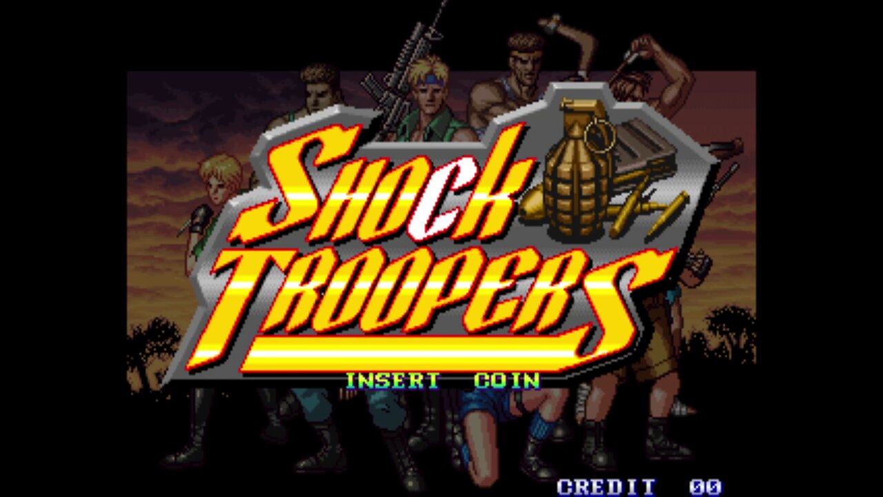 Shock Troopers Arcade Game, Saurus 1997, longplay