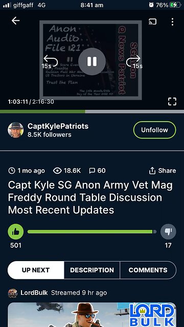 Capt Kyle /SGAnon ( QNewsPatriot)- intel from November 2022-