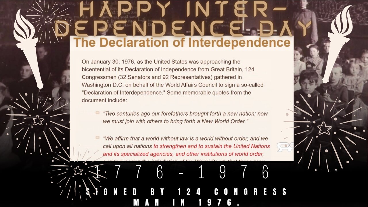 🚫Happy Inter-Dependence Day🎇 #Tyranny #Conspiracy #RealityCheck