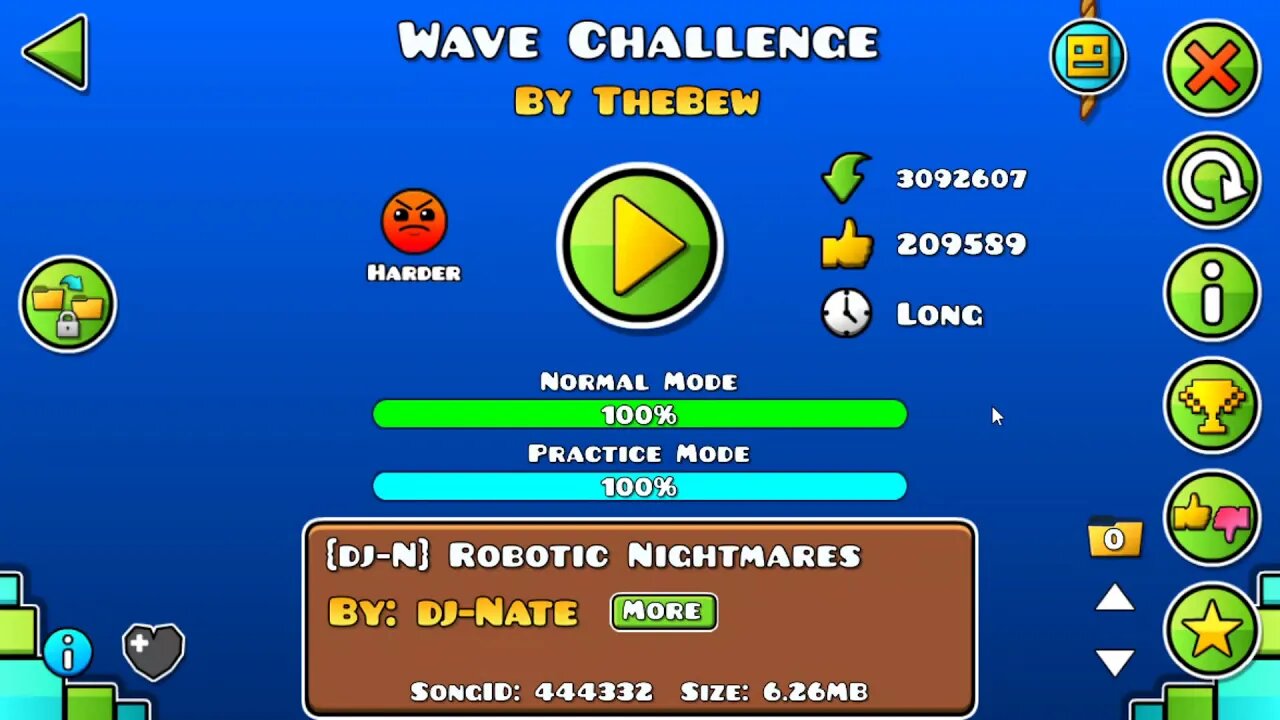 Geometry Dash - Wave Challenge by TheBew