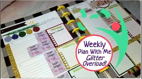 Glitter Overload Weekly Plan With Me! Leafy Treetops Planners Horizontal Vertical Dashboard