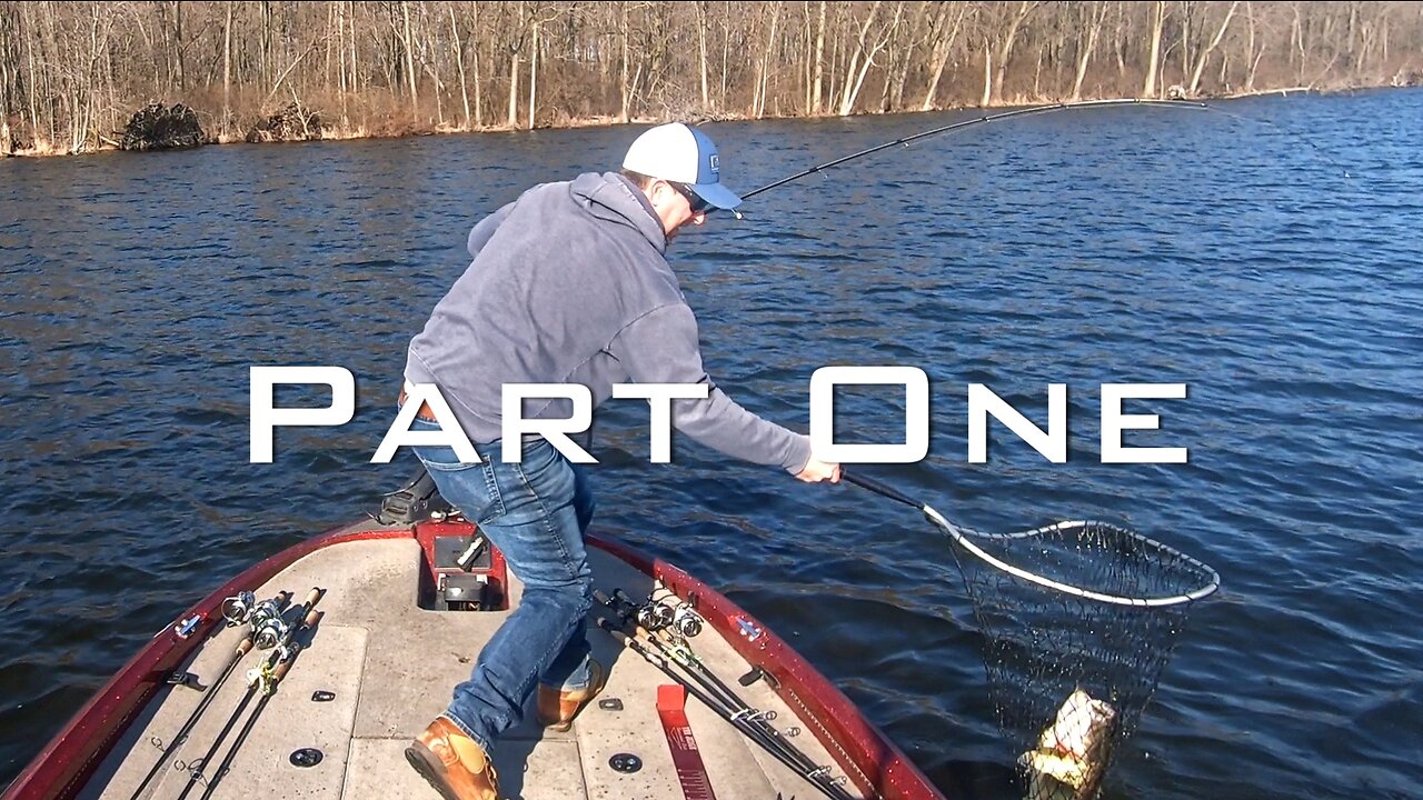 March Bass Fishing on Portage Lake Part 1