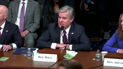 FBI Director Chris Way Testifies Threats Against Jewish Americans Have Reached "A Whole Other Level"