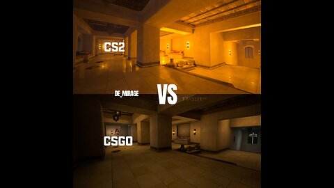 CS:GO vs CS2 tricks on mirage