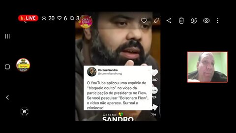 Ao vivo : Censura do YouTube está incomodando os políticos