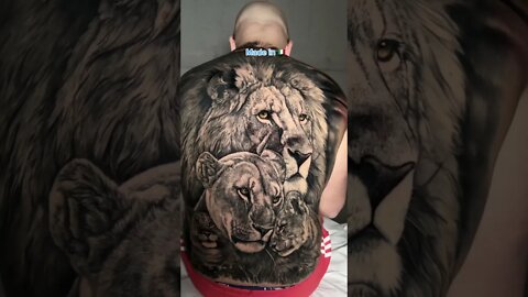 Back Tattoo Fully Healed #shorts #tattoo #inked