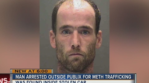 Sarasota man arrested for possession of stolen car with nearly 23 grams of methamphetamine inside