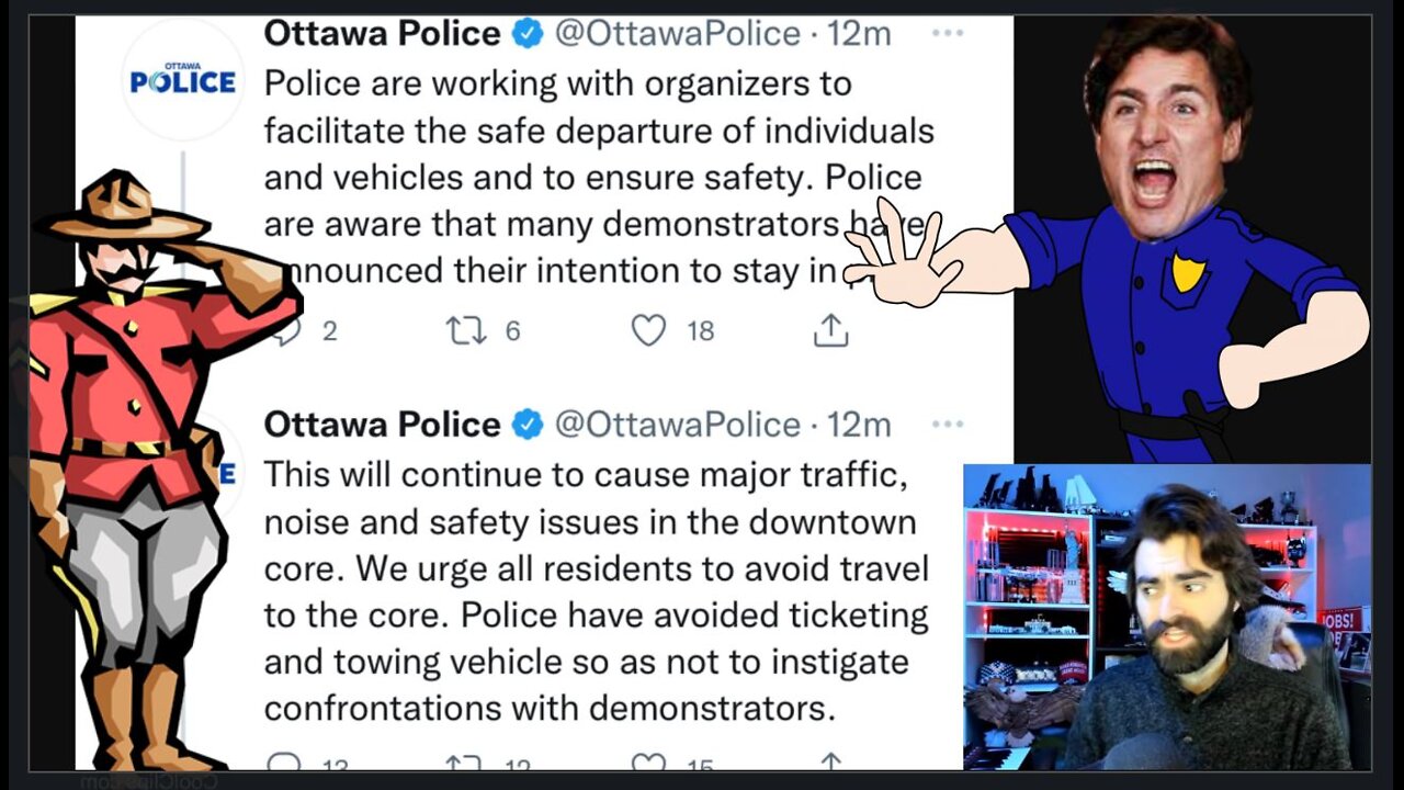 Canadian Cops Know Better Than To FAFO With The Truck Convoy 2022! NO-TOW, NO-TICKET Statement!