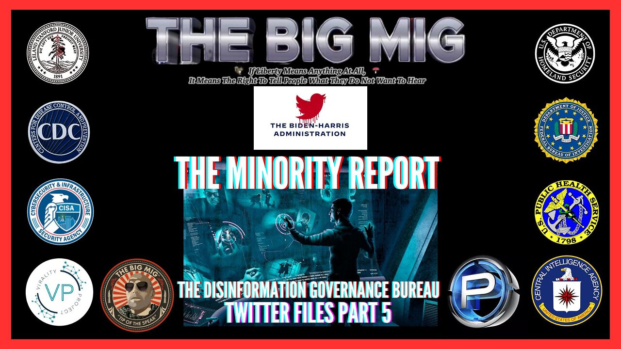 THE BIG MIG TONIGHT ON THE PETE SANTILLI SHOW TWITTER FILES THE MINORITY REPORT 8 PM EST