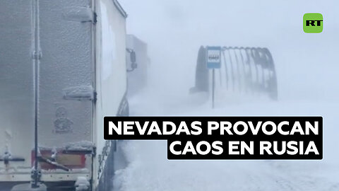 Fuertes nevadas azotan la parte europea de Rusia