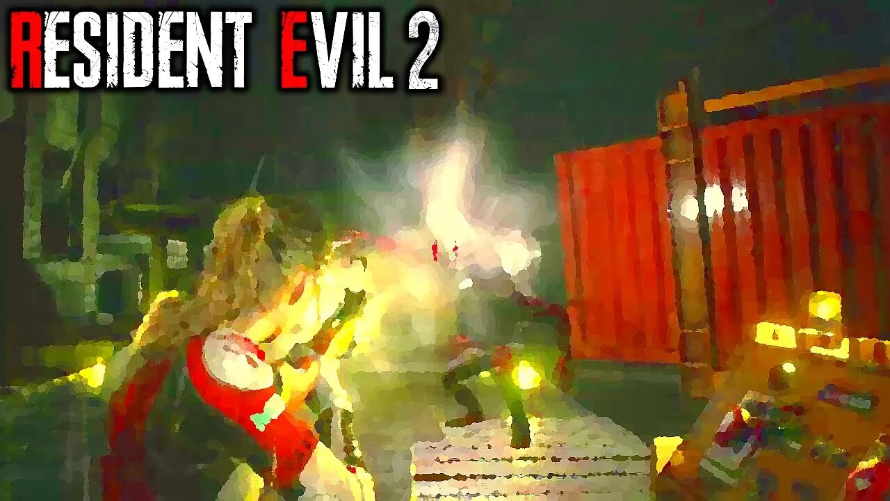 Resident Evil 2 - Claire Redfield - Boss Fight - William Birkin, Stage 2 G-Virus Mutation