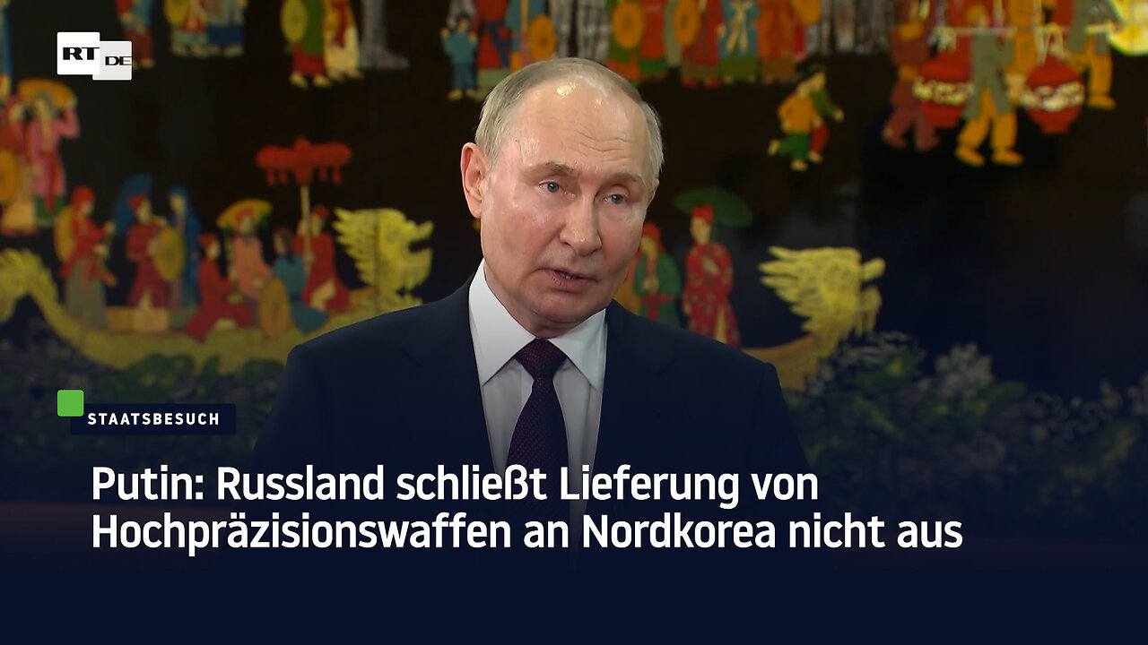 Putin: Russland schließt Lieferung von Hochpräzisionswaffen an Nordkorea nicht aus