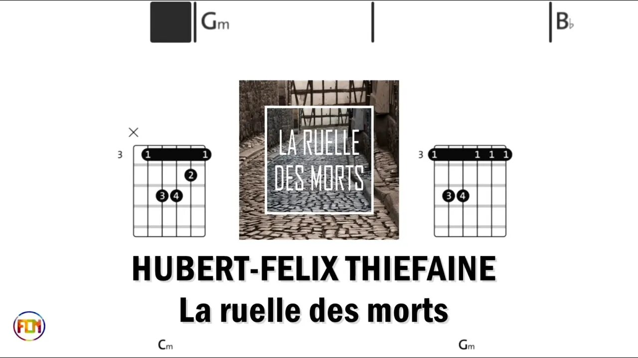 HUBERT FELIX THIEFAINE La ruelle des morts - (Chords & Lyrics like a Karaoke) HD