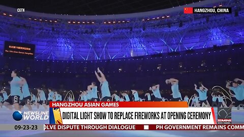 Digital light show to replace fireworks at opening ceremony