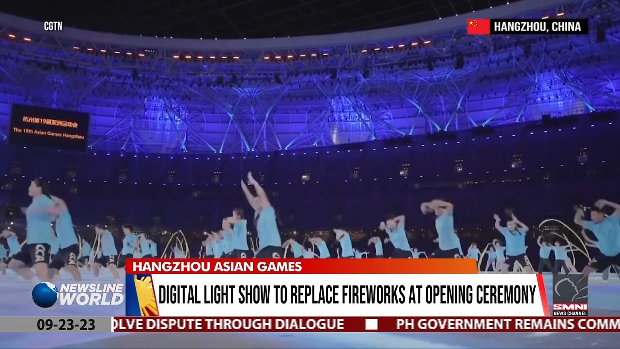 Digital light show to replace fireworks at opening ceremony