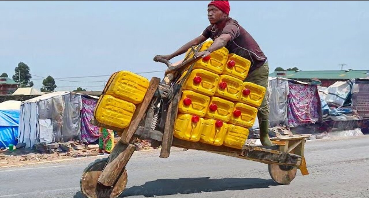 Riding Cheapest Scooters in Congo