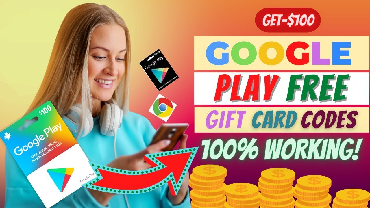 100% FREE Google play REDEEM CODE, Google Play gift card, How to get free redeem code for play store