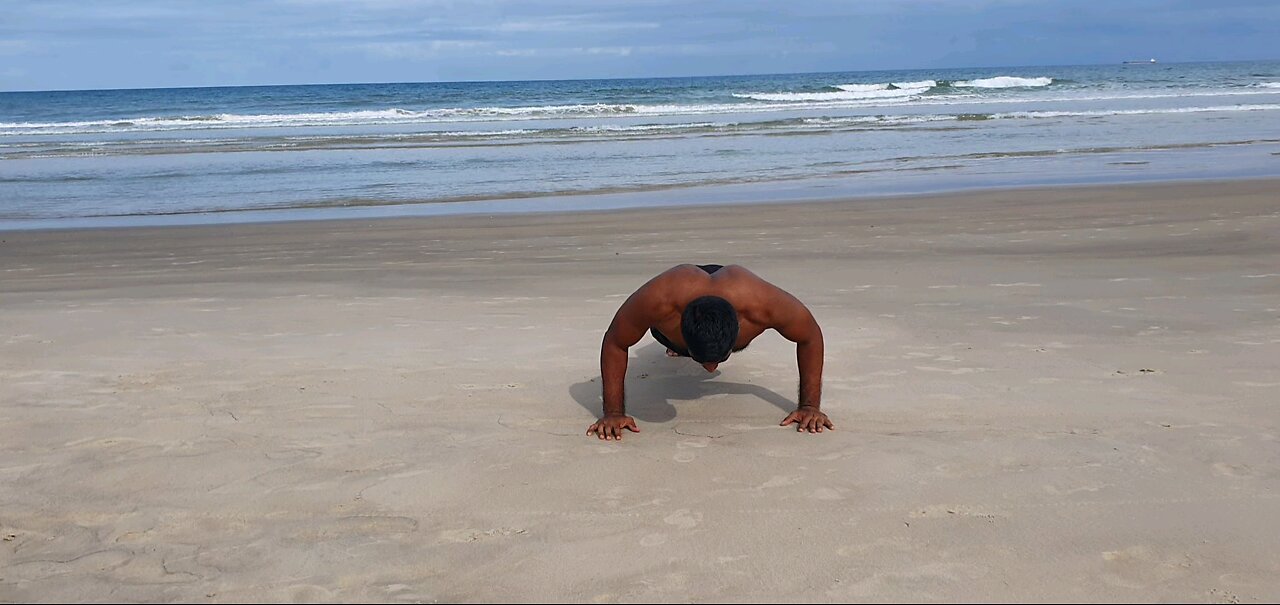 Beach push ups