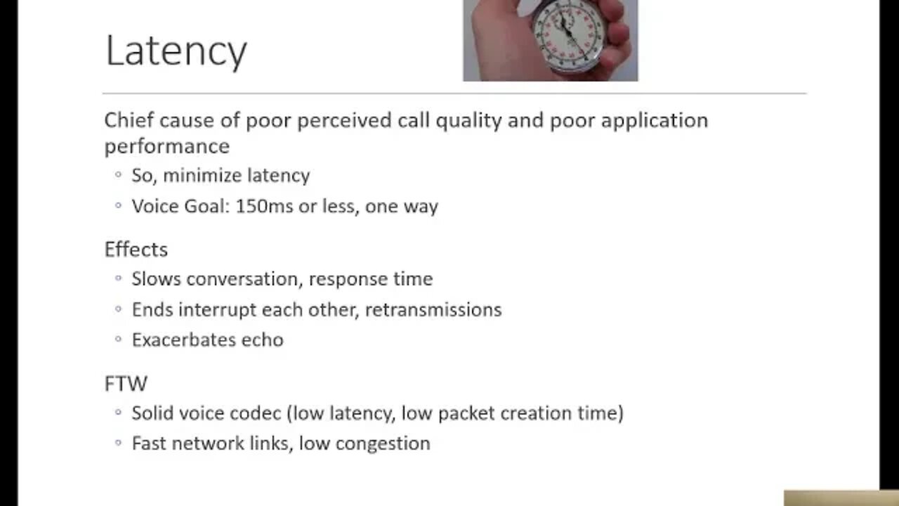 Latency, packet loss and jitter - oh my!