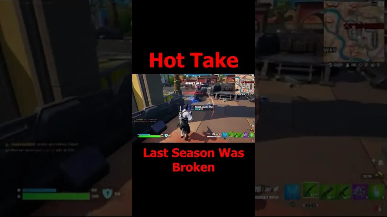 Fortnite: Hot Take - Last Season Was Broken #Shorts