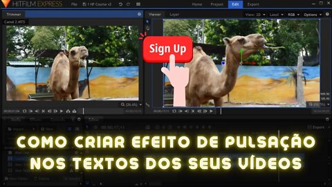 COMO FAZER EFEITO DE PULSAÇÃO NO TEXTO - HITFILM