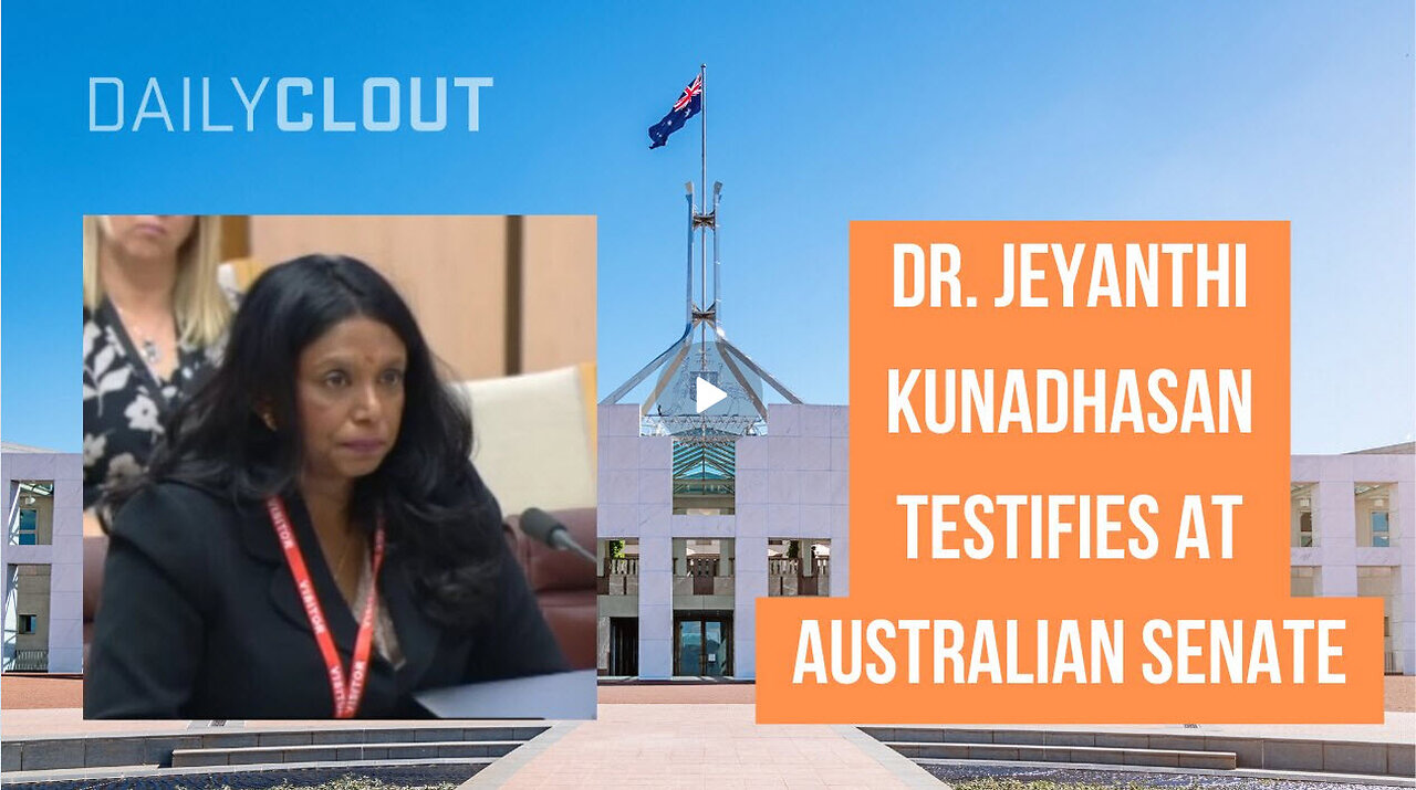 REEL: Dr. Jeyanthi Kunadhasan Testifies At Australian Senate