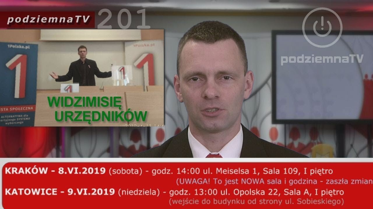 podziemna TV - Skandalik z widzimisię urzędników - jak władza NIBY wspiera inicjatywy społeczne #201 (04.06.2019)