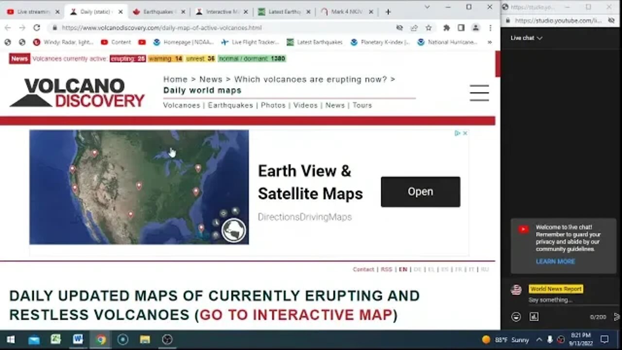 Volcanoes And Earthquake Worldwide Live With World News Report Today September 13th 2022!