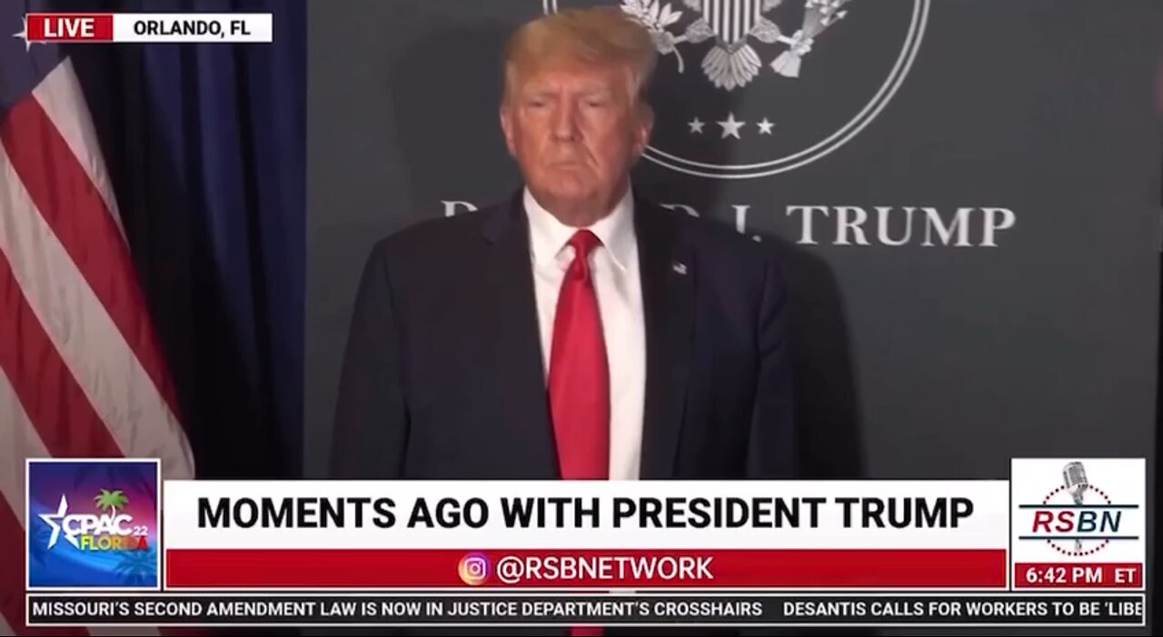 President Donald Trump Takes Questions at CPAC Feb 26 2022