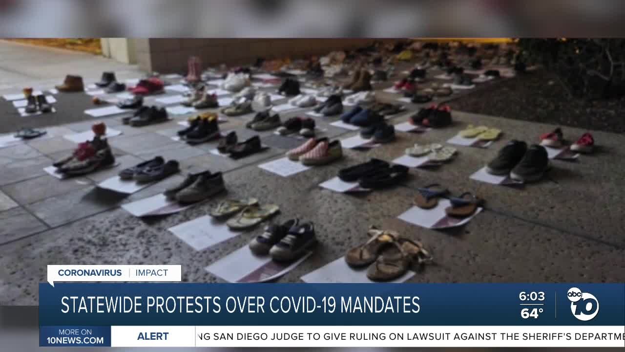 Parents protest COVID-19 mandates across CA