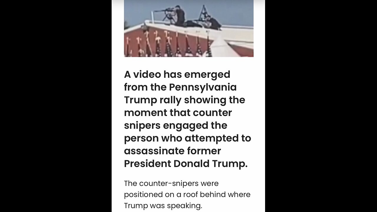 SHOOTER REACTION ON ROOF TOP🕵️‍♂️💥🏚️💥🥷💥🕵️‍♂️📸TRYING TO ASSASSINATE PRESIDENT TRUMP❤️🇺🇸💫