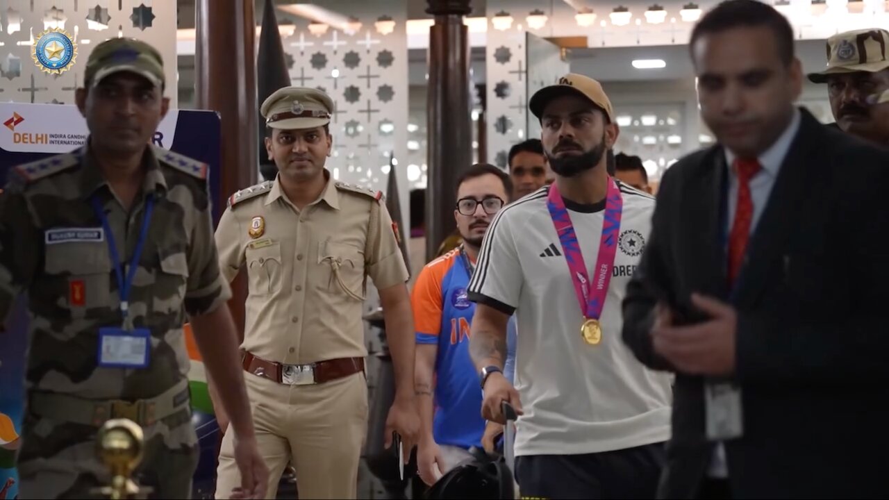 Indian Team's arrival in New Delhi filled with celebrations as champs go to see PM Modi