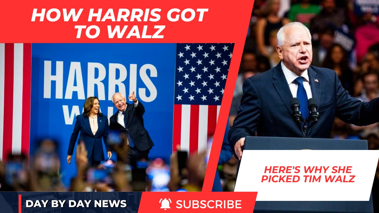 Kamala Harris selects Tim Walz as her running mate Day News